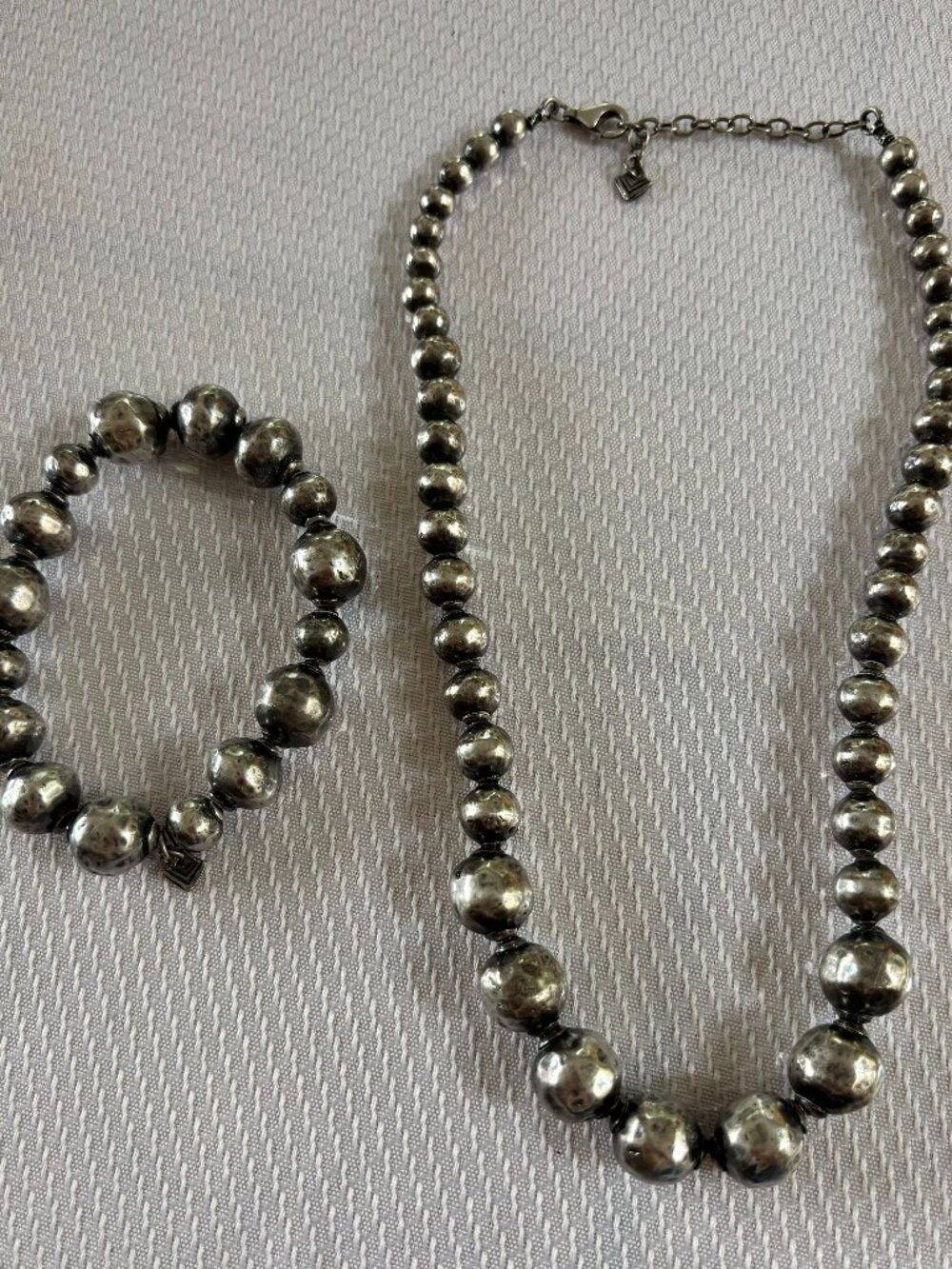 Silpada Sterling Silver Atmospheric Necklace with matching Stretch Bracelet